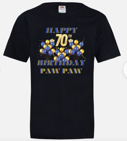 Happy Birthday Paw Paw T-shirt