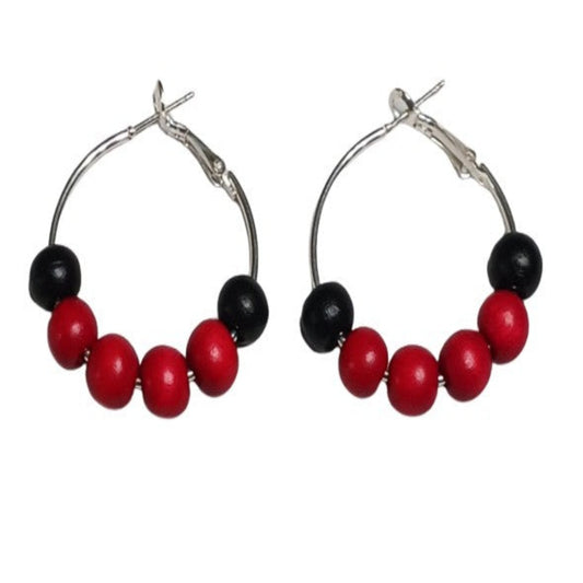 Black and Red Earrings