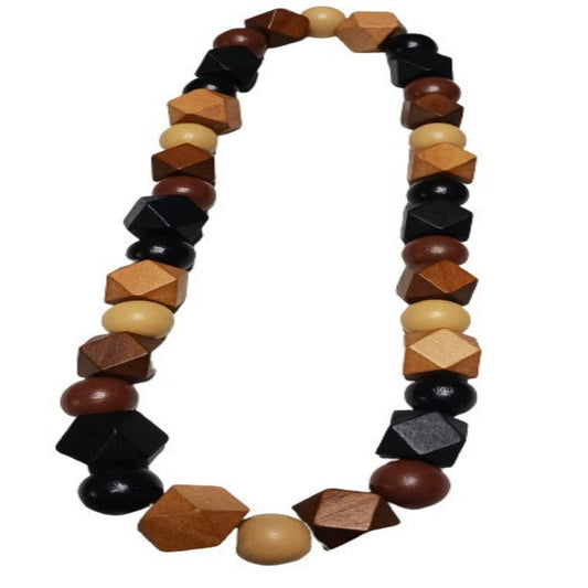 Large Bead Multi-Color and Design Necklace